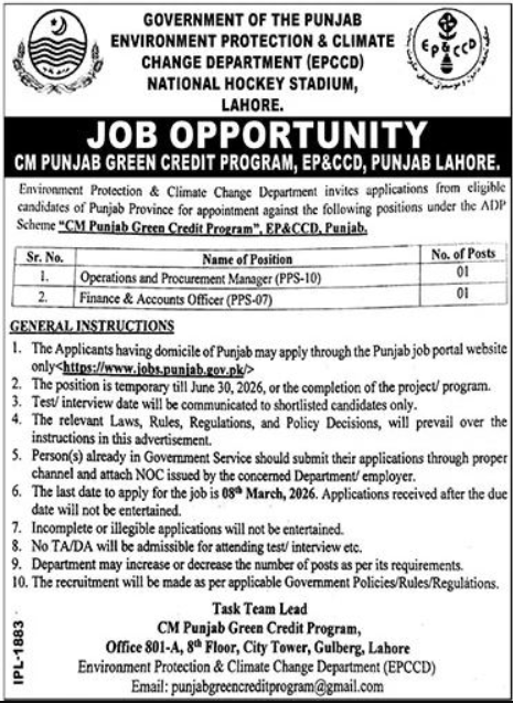 Environment Protection And Climate Change Department Apply Jobs 2026