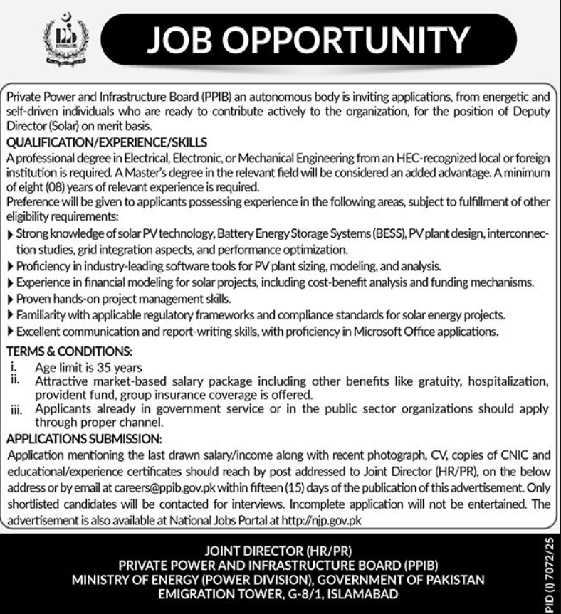 Private Power And Infrastructure Board Apply Jobs 2026